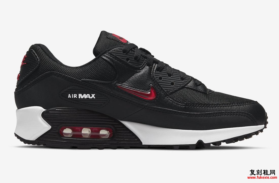 Nike Air Max 90 Jewel Bred 黑红 DV3503-001 发布日期