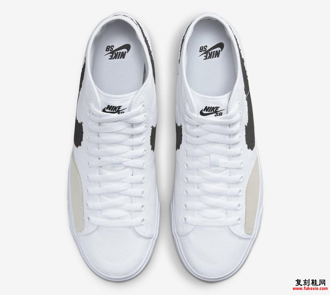 Nike SB Blazer Court Mid 白色 黑色 DM8553-100 发布日期