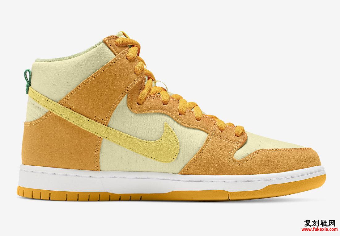 Nike SB Dunk High Pineapple DM0808-700 发布日期 价格