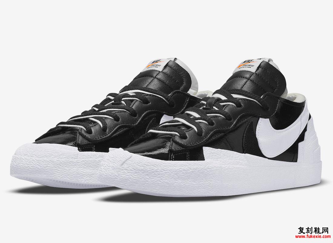 Sacai Nike Blazer Low Black Patent DM6443-001 发布日期