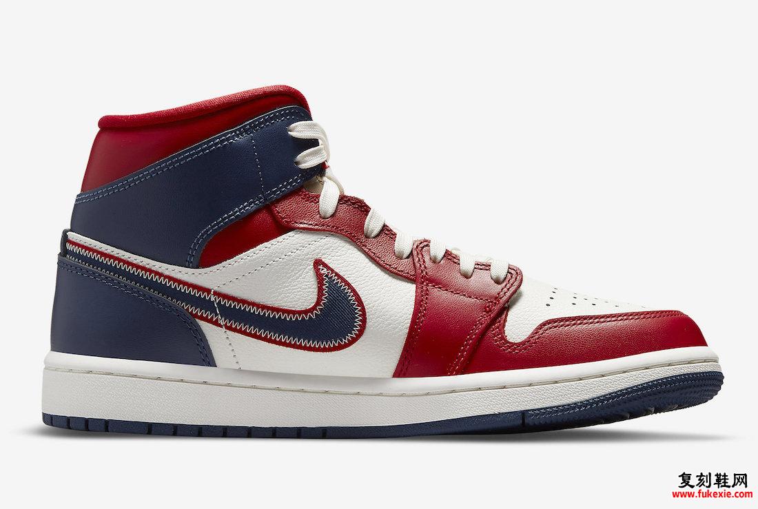 Air Jordan 1 Mid SE USA 2022 DQ7648-600 发布日期