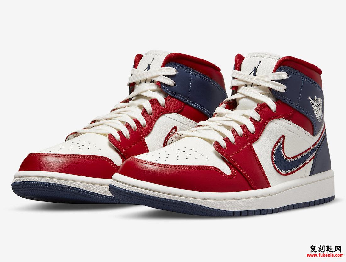 Air Jordan 1 Mid SE USA 2022 DQ7648-600 发布日期