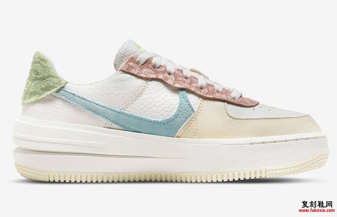 Nike Air Force 1 PLT.AF.ORM Pastel Leopard DX2671-100 发布日期