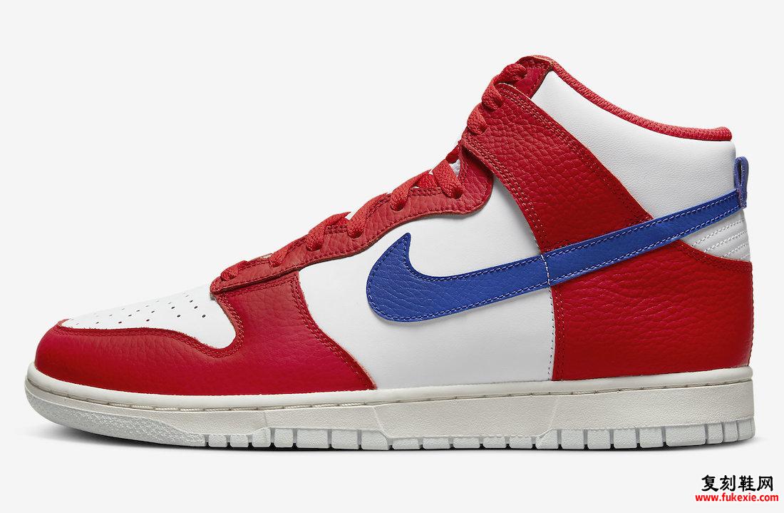 Nike Dunk High USA 红色 白色 蓝色 DX2661-100 发布日期