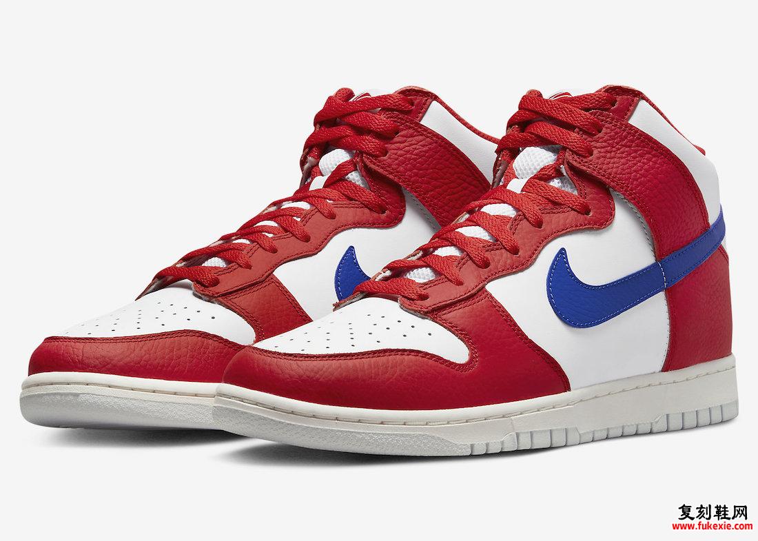 Nike Dunk High USA 红色 白色 蓝色 DX2661-100 发布日期