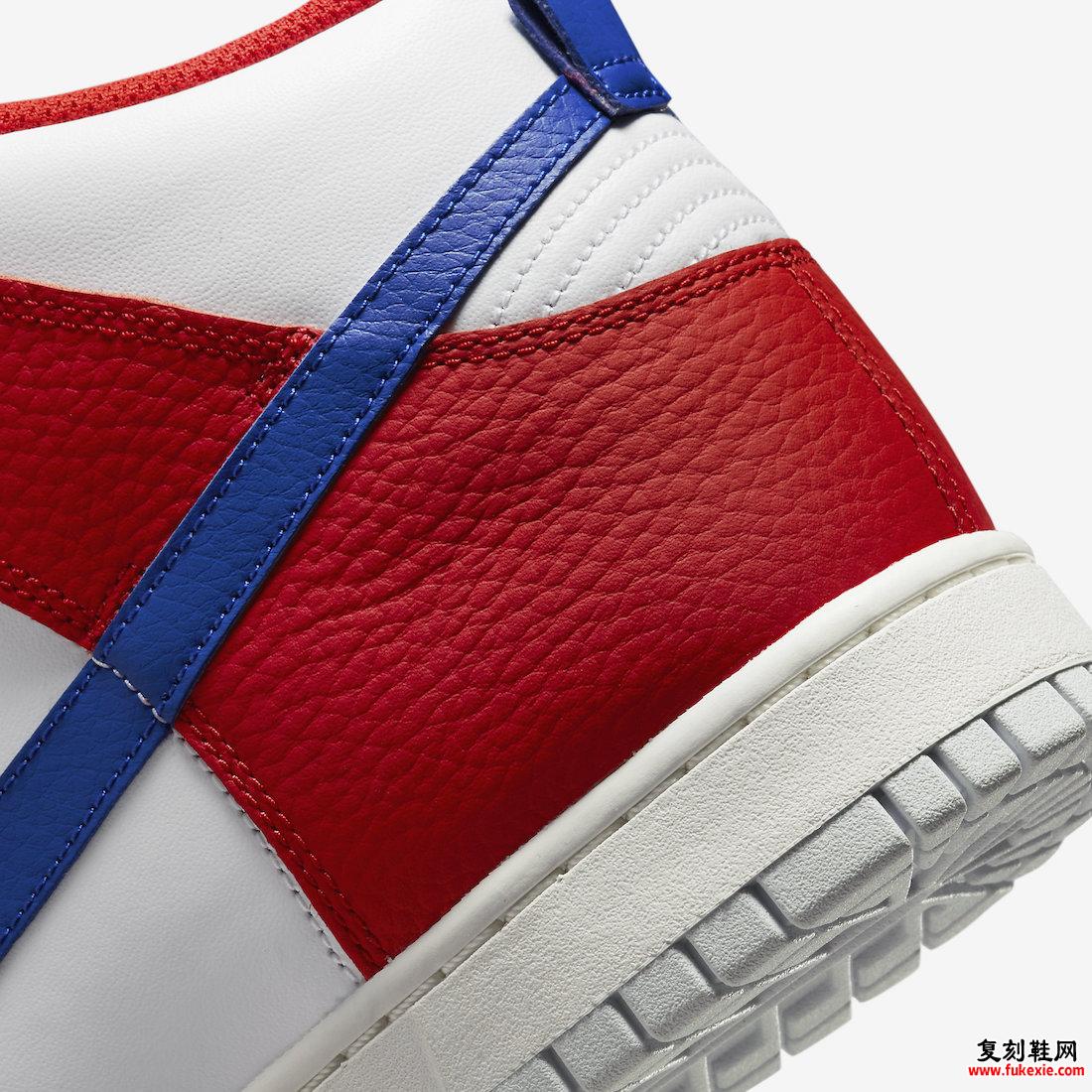 Nike Dunk High USA 红色 白色 蓝色 DX2661-100 发布日期