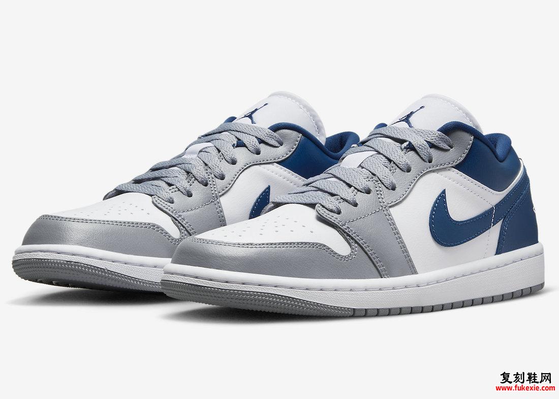 Air Jordan 1 Low White Grey Blue DC0774-042 发布日期