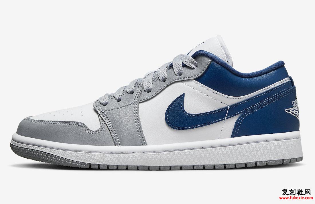 Air Jordan 1 Low White Grey Blue DC0774-042 发布日期