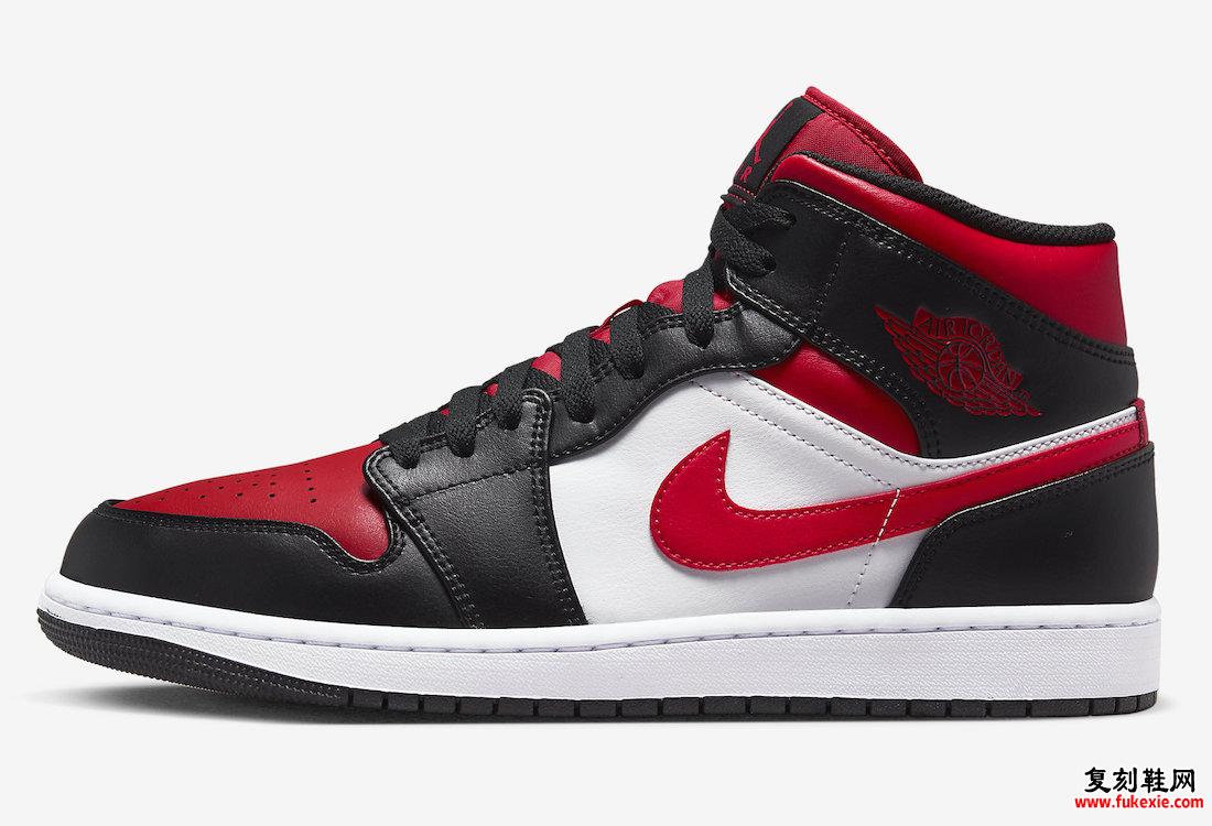 Air Jordan 1 Mid Bred Toe 554724-079 发布日期