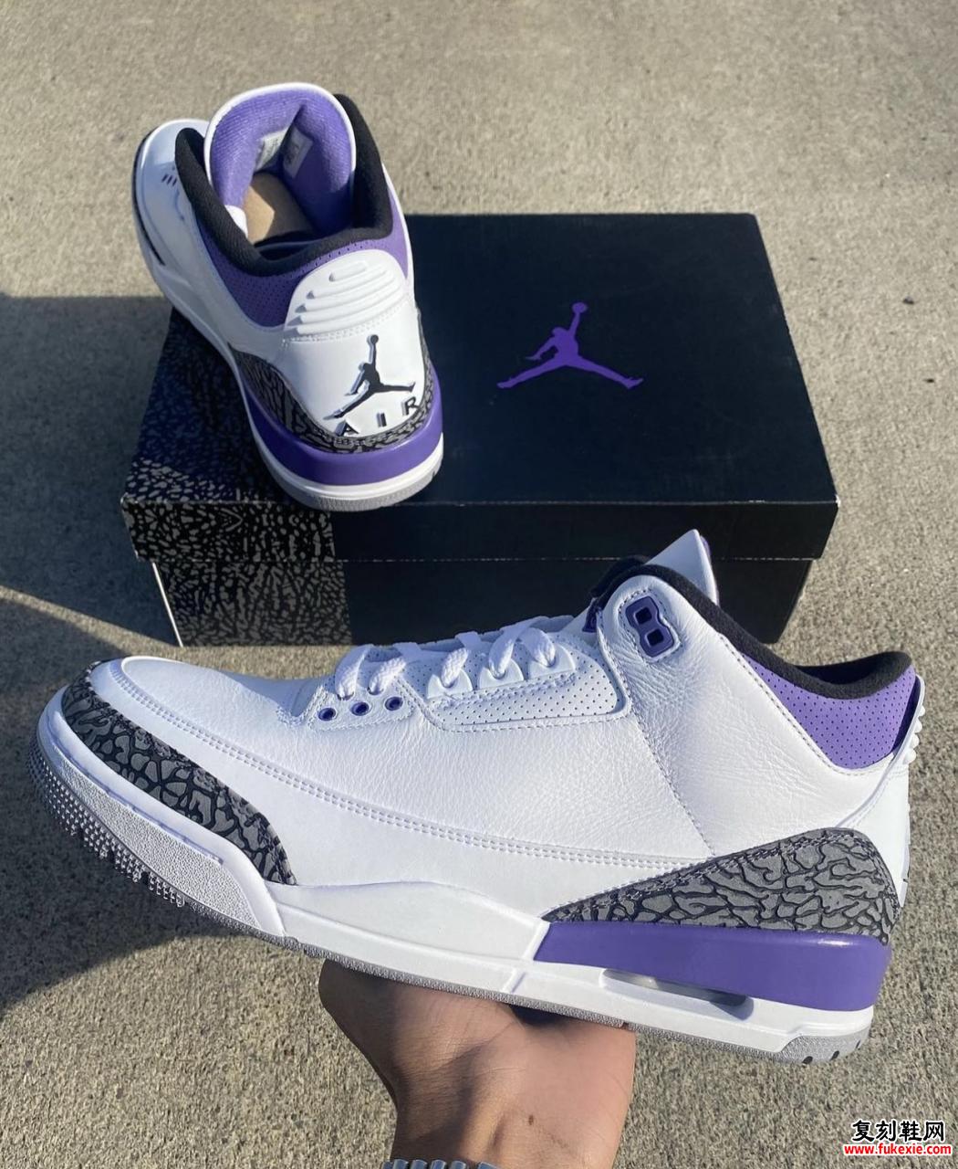 Air Jordan 3 Dark Iris CT8532-105 发售日期 包装