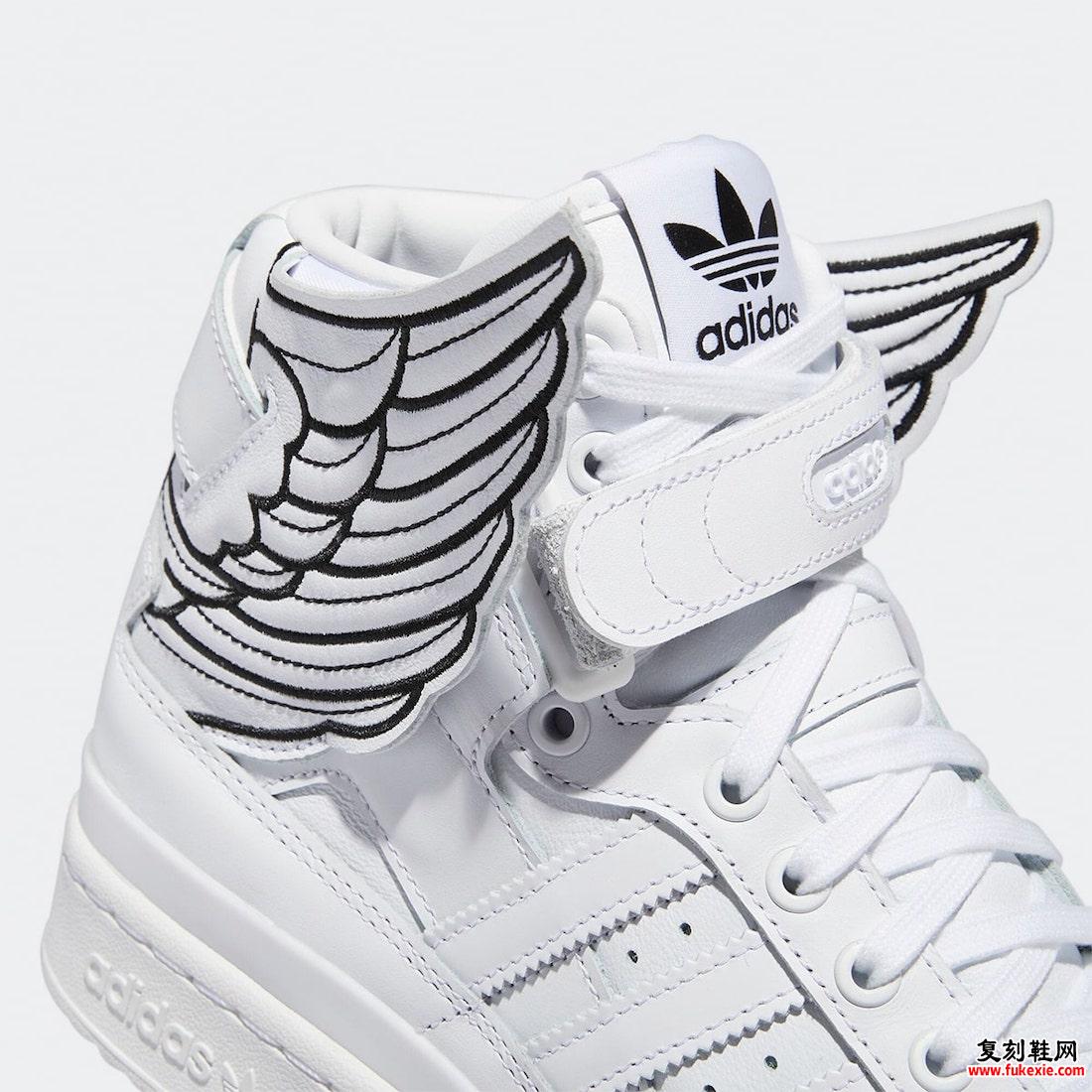 Jeremy Scott adidas Forum Hi Wings 4.0 白色 黑色 GX9445 发布日期