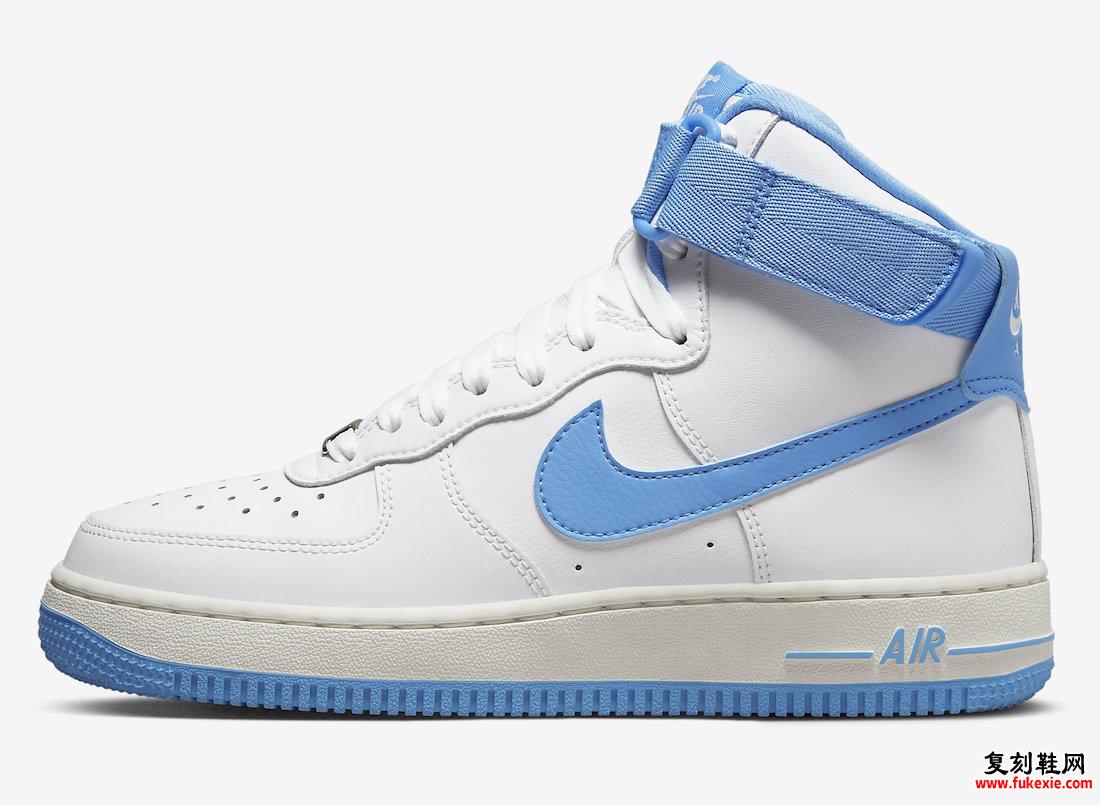 Nike Air Force 1 High White University Blue DX3805-100 发布日期