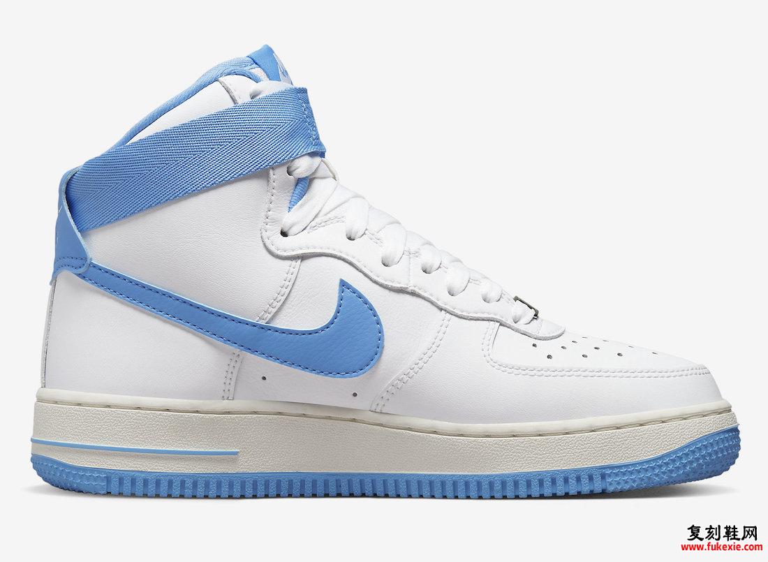 Nike Air Force 1 High White University Blue DX3805-100 发布日期