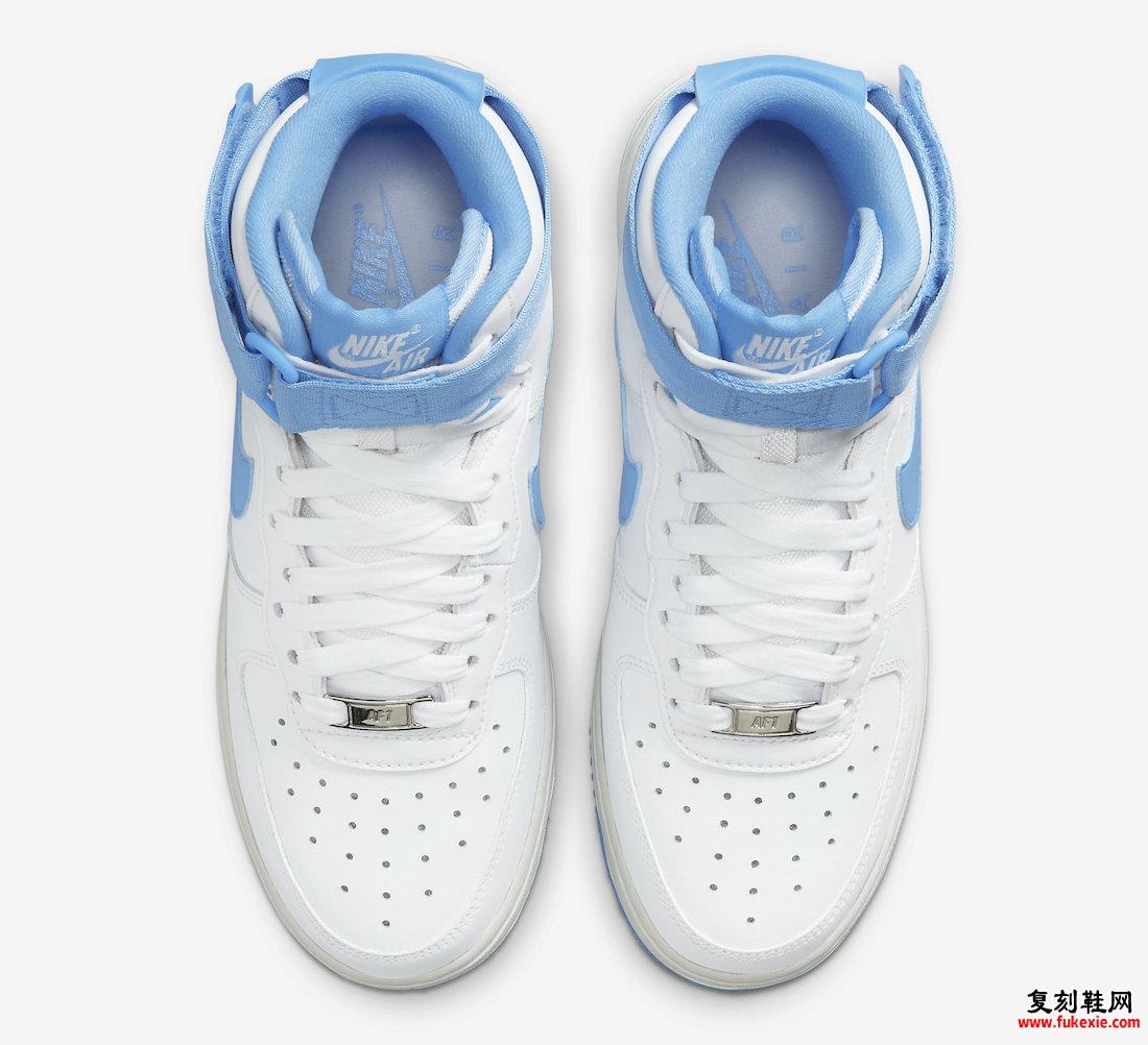 Nike Air Force 1 High White University Blue DX3805-100 发布日期