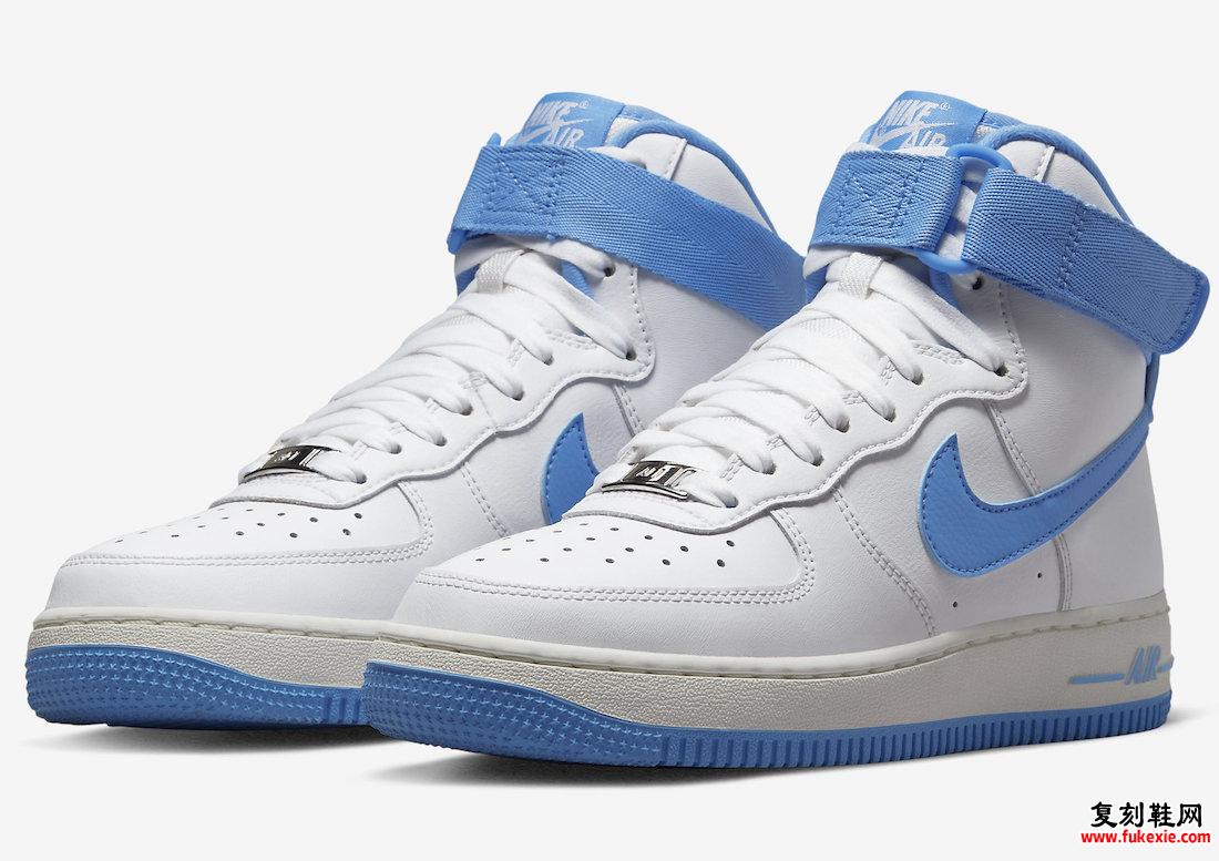 Nike Air Force 1 High White University Blue DX3805-100 发布日期