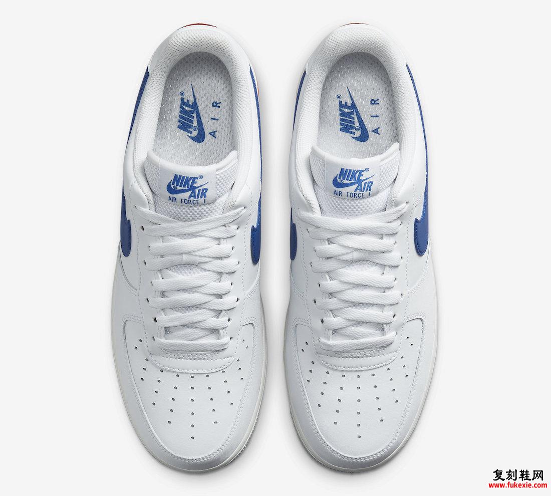 Nike Air Force 1 Low White Blue Red DX2660-100 发布日期