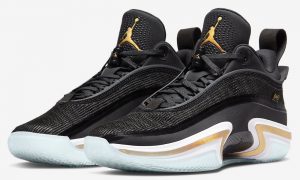 Air Jordan 36 Low Black Metallic Gold White DH0833-071 发布日期