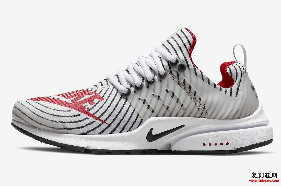 Nike Air Presto 白色 黑色 红色 CT3550-101 发布日期