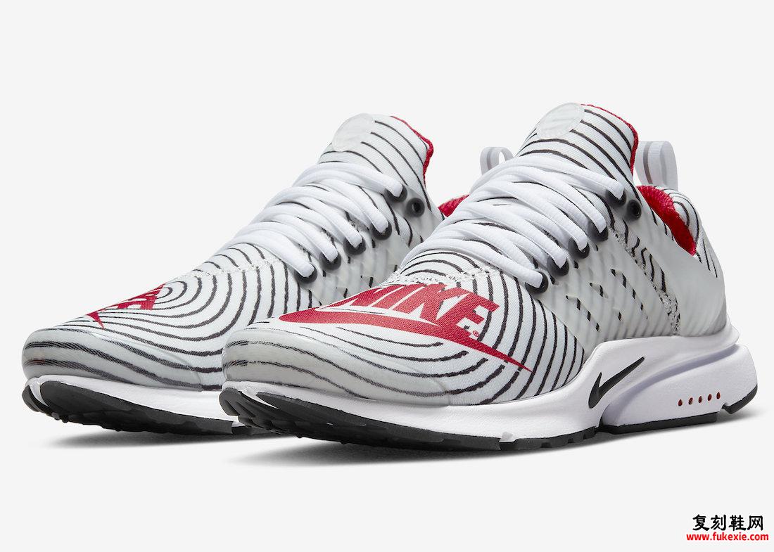 Nike Air Presto 白色 黑色 红色 CT3550-101 发布日期