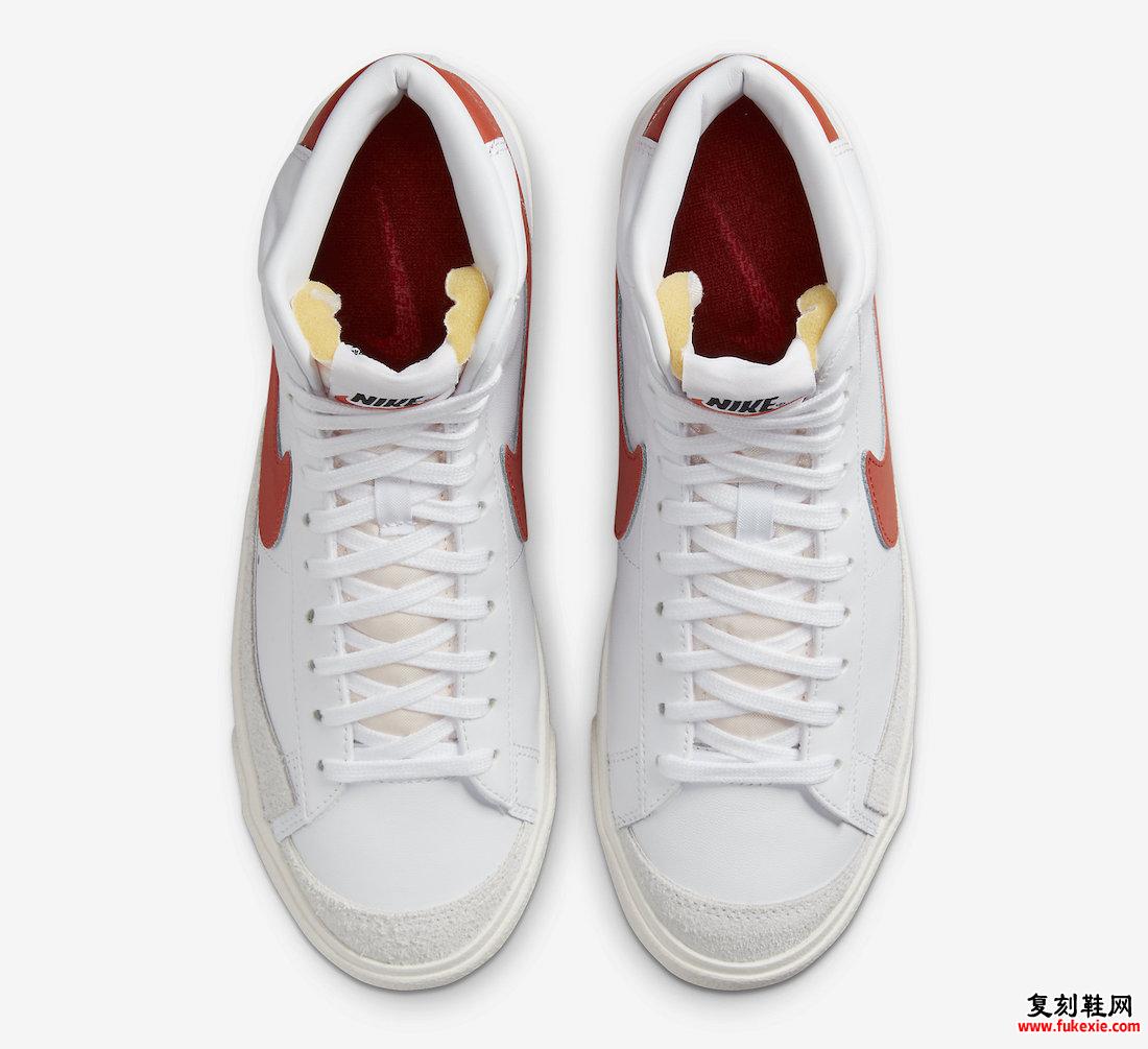 Nike Blazer Mid 77 White Orange DZ4408-100 发布日期