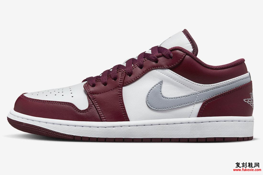 Air Jordan 1 Low Bordeaux 553558-615 发布日期