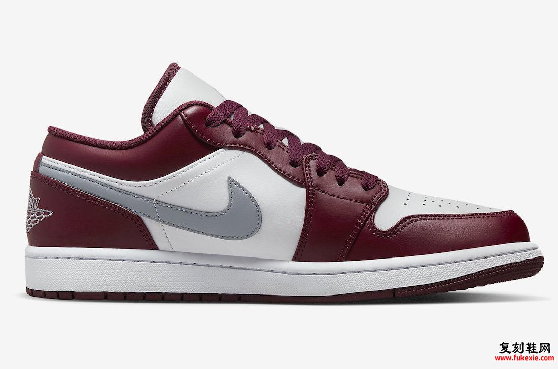 Air Jordan 1 Low Bordeaux 553558-615 发布日期