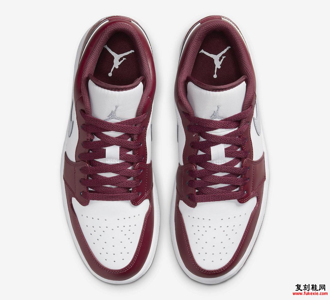 Air Jordan 1 Low Bordeaux 553558-615 发布日期