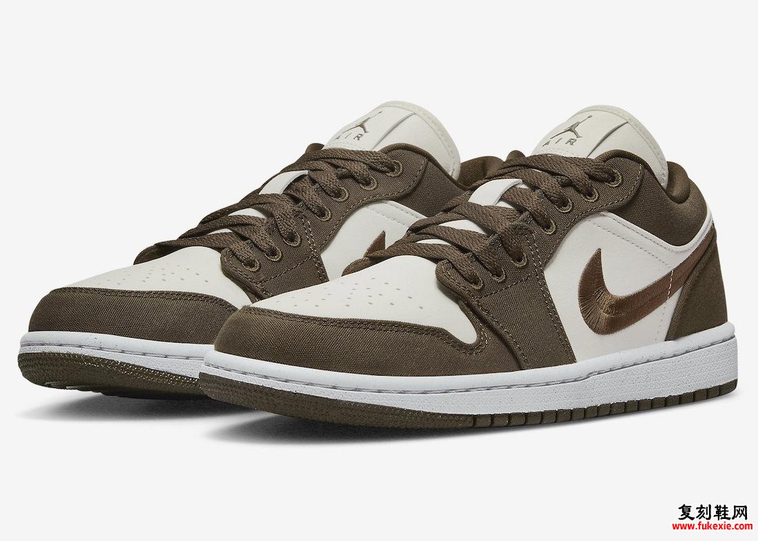 Air Jordan 1 Low Light Olive Sail 白色 DV0426-301 发布日期