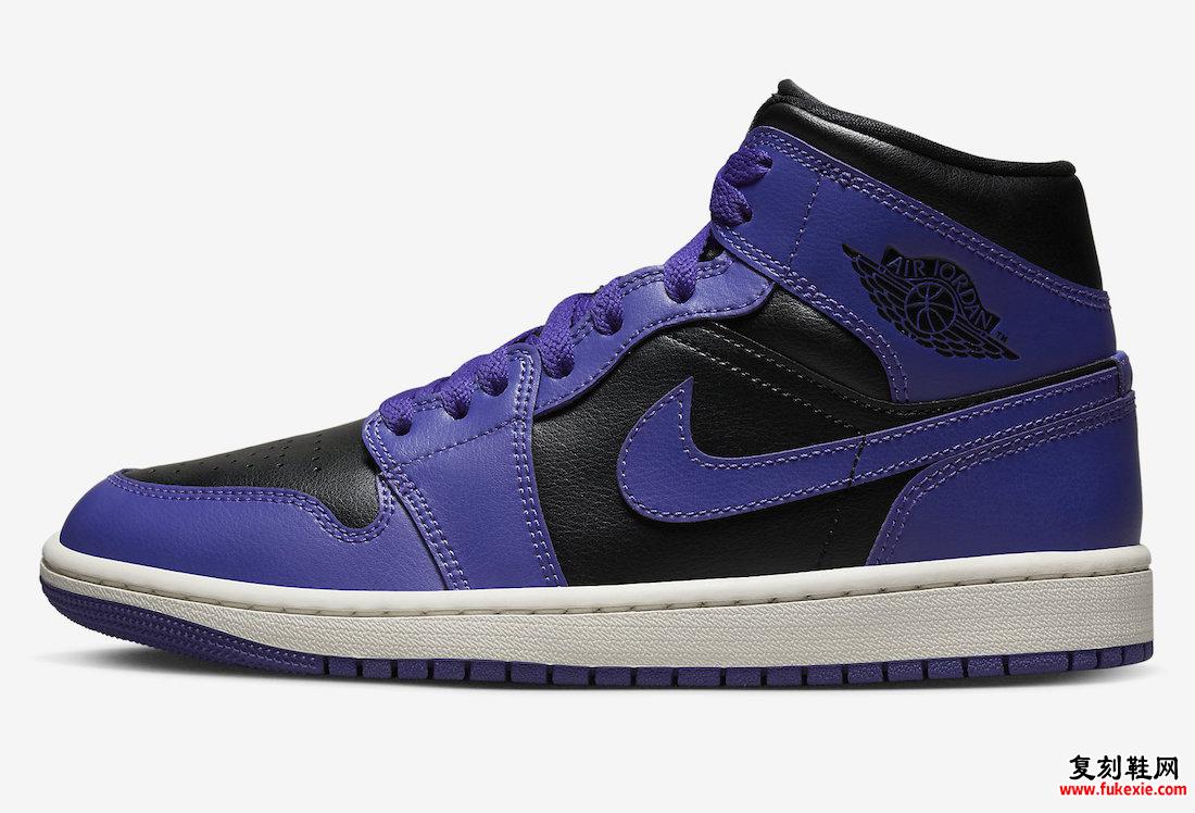 Air Jordan 1 Mid Purple Black BQ6472-051 发布日期