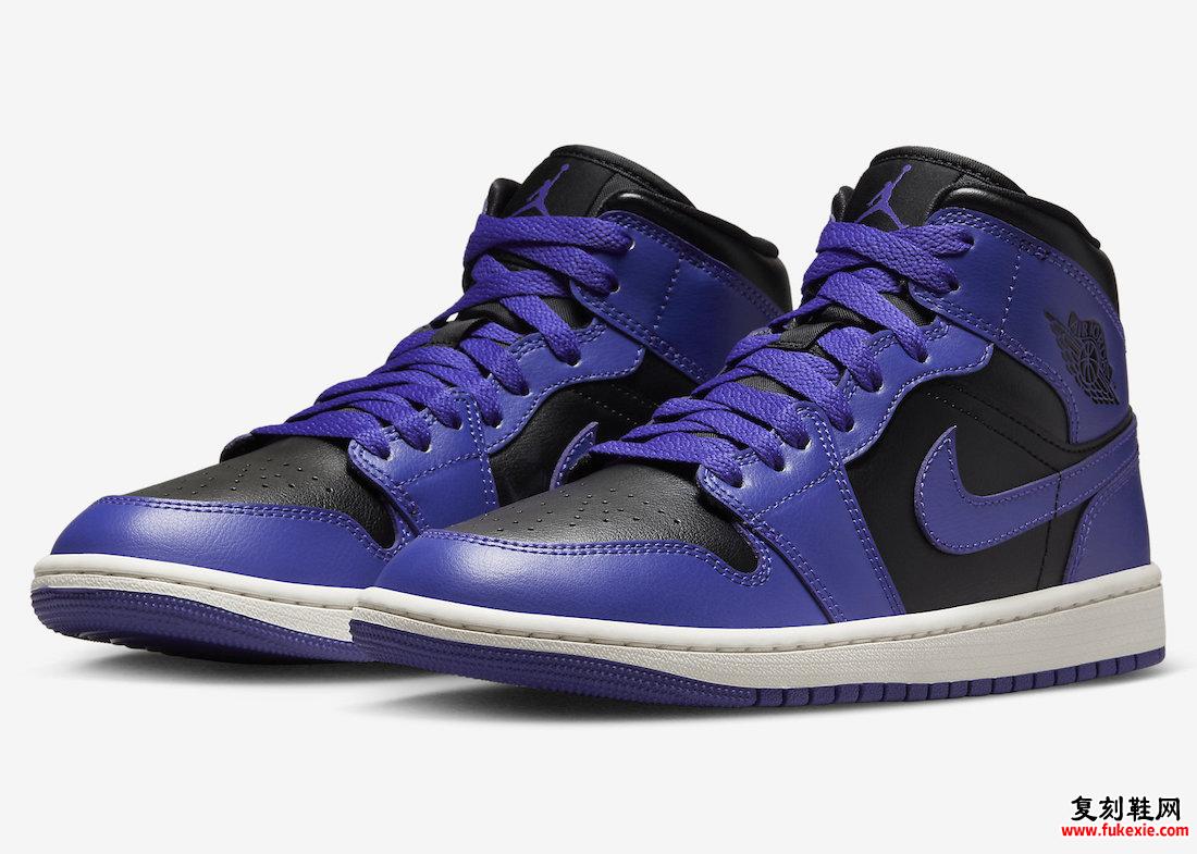 Air Jordan 1 Mid Purple Black BQ6472-051 发布日期