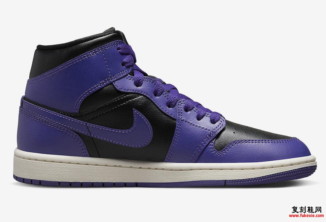 Air Jordan 1 Mid Purple Black BQ6472-051 发布日期