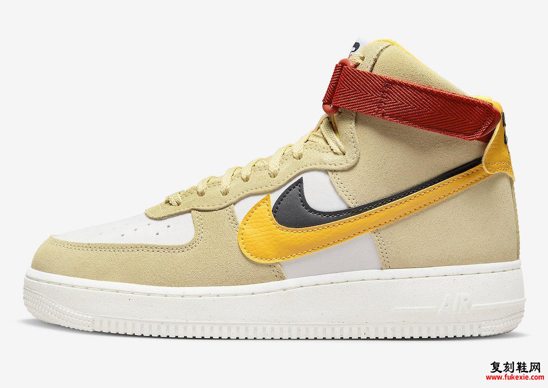 Nike Air Force 1 High 82 Sesame Yellow Ocher DO9460-200 发布日期