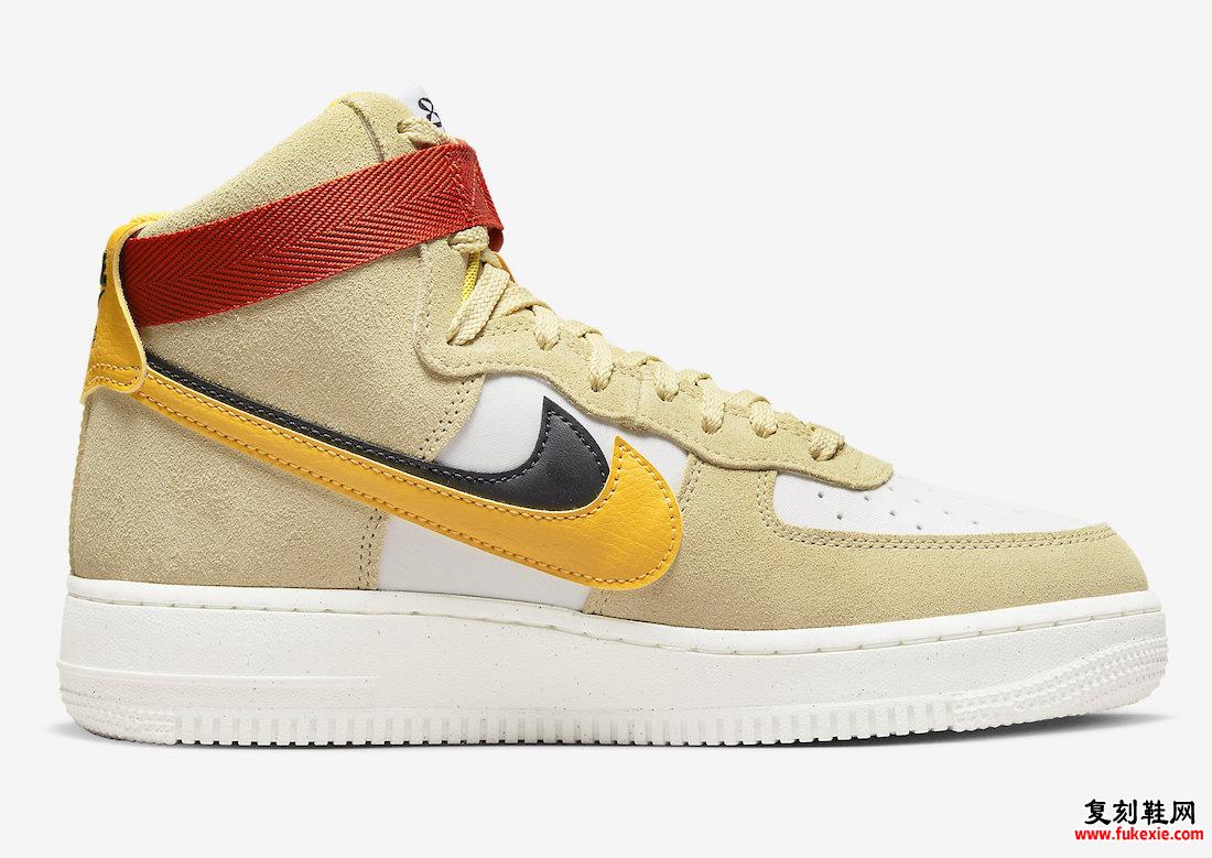 Nike Air Force 1 High 82 Sesame Yellow Ocher DO9460-200 发布日期