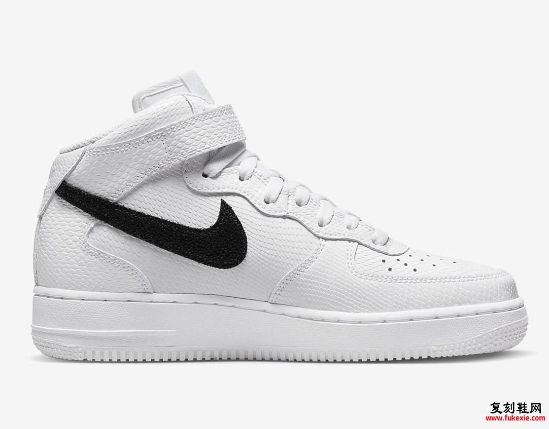 Nike Air Force 1 Mid White Snakeskin DZ5211-100 发布日期