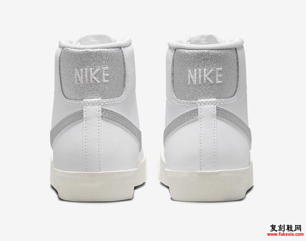 Nike Blazer Mid White Metallic Silver DQ7574-100 发布日期