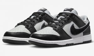 Nike Dunk Low Chenille Swoosh Grey Black DQ7683-001 发布日期