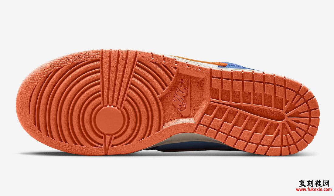Nike Dunk Low Scrap 白色 蓝色 橙色 DM0128-100 发布日期