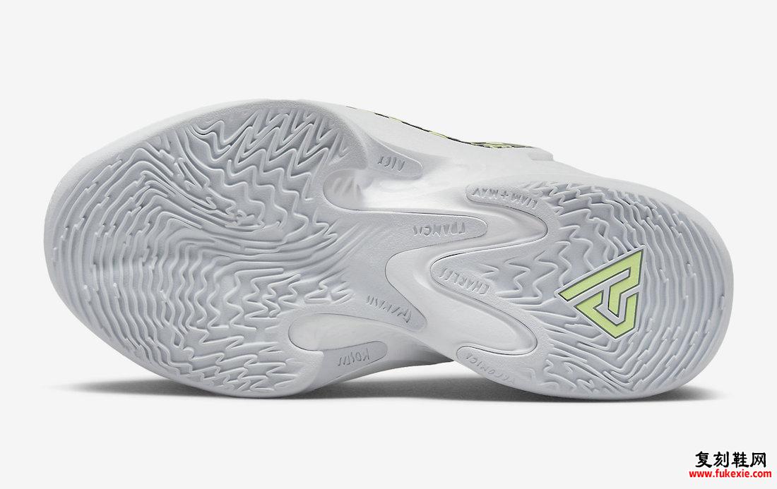 Nike Zoom Freak 4 White Black Barely Volt GS DQ0553-100 发布日期