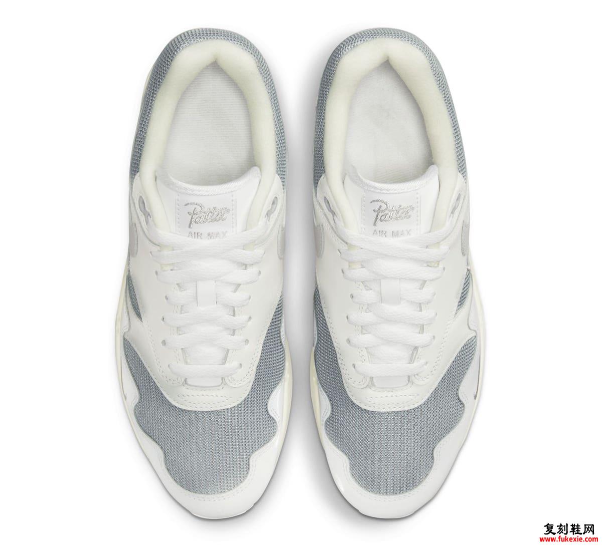 Patta Nike Air Max 1 白色灰色 DQ0299-100 发布日期
