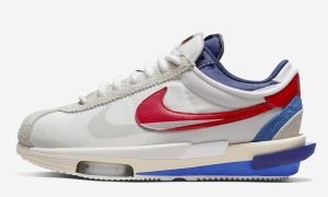 Sacai Nike Cortez White Light Cream 大学红 DQ0581-100 发布日期