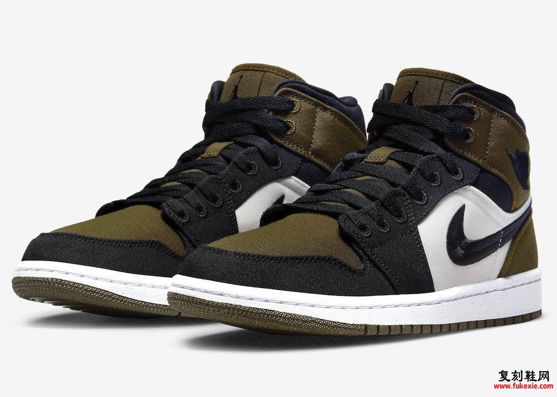 Air Jordan 1 Mid Olive Toe DV0427-301 发布日期