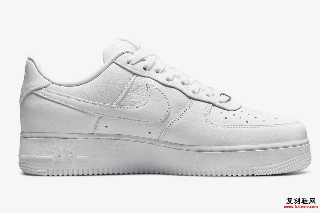 Drake NOCTA Nike Air Force 1 Low White CZ8065-100 发布日期