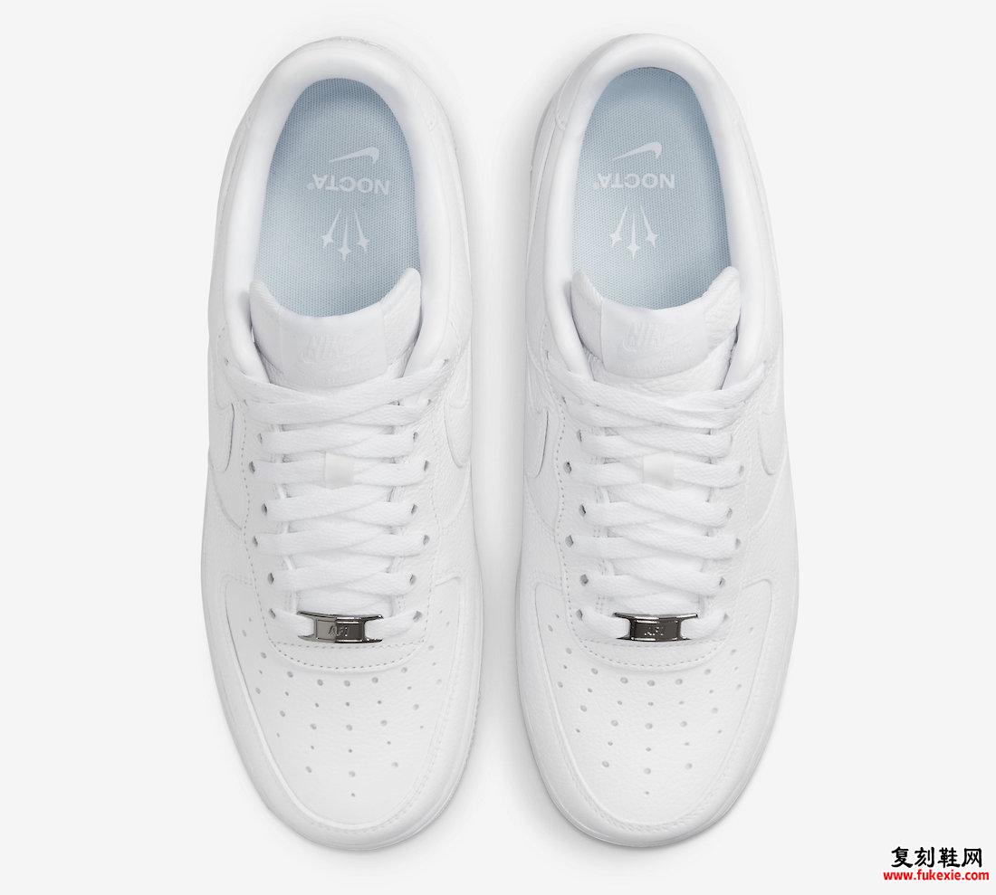 Drake NOCTA Nike Air Force 1 Low White CZ8065-100 发布日期