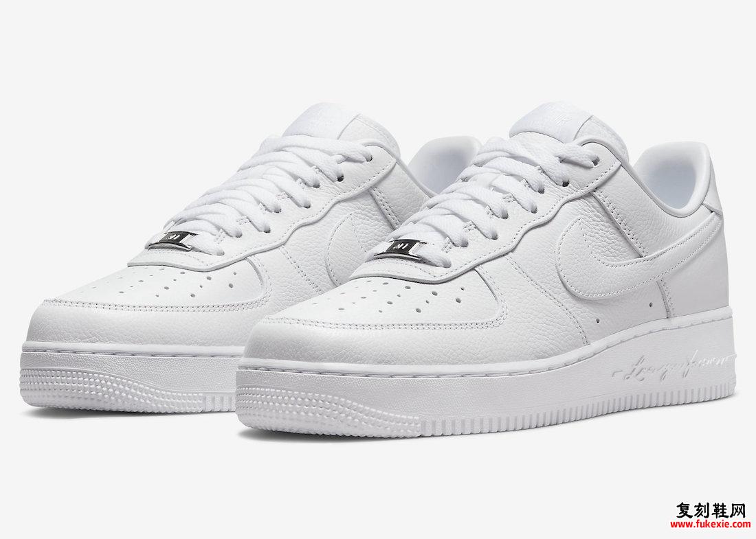 Drake NOCTA Nike Air Force 1 Low White CZ8065-100 发布日期