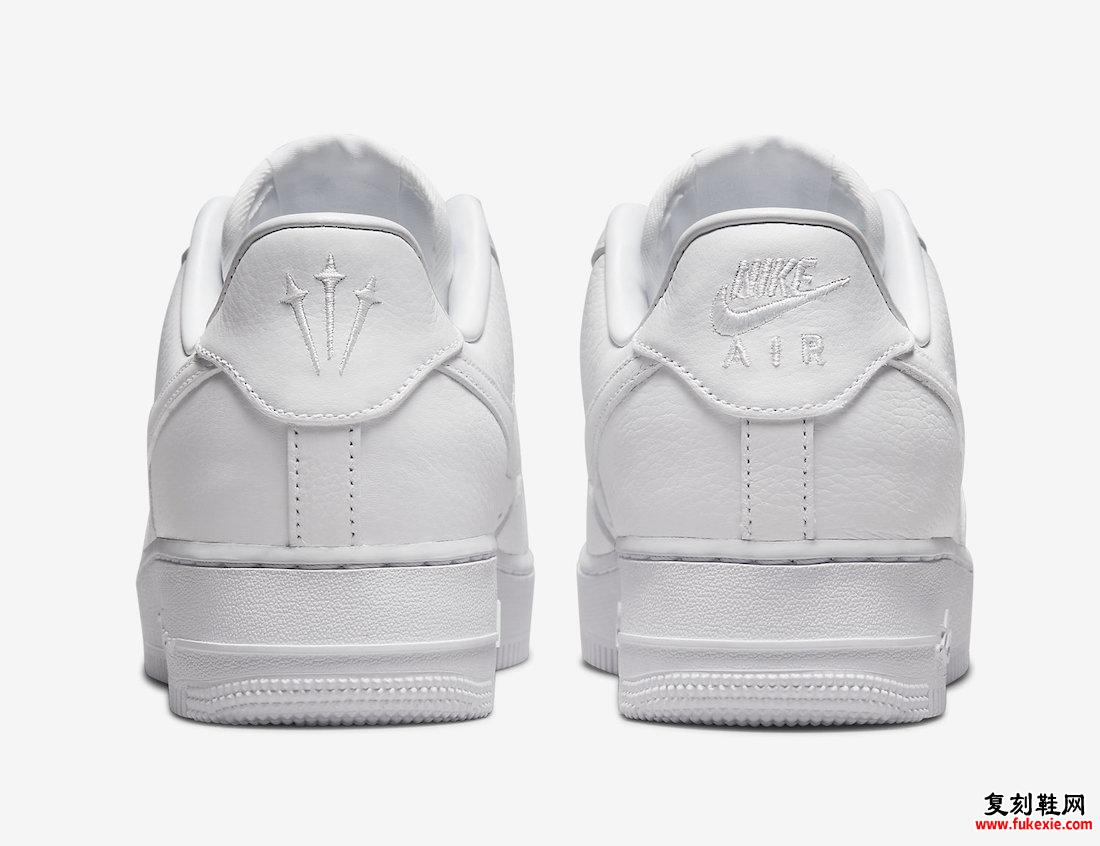 Drake NOCTA Nike Air Force 1 Low White CZ8065-100 发布日期