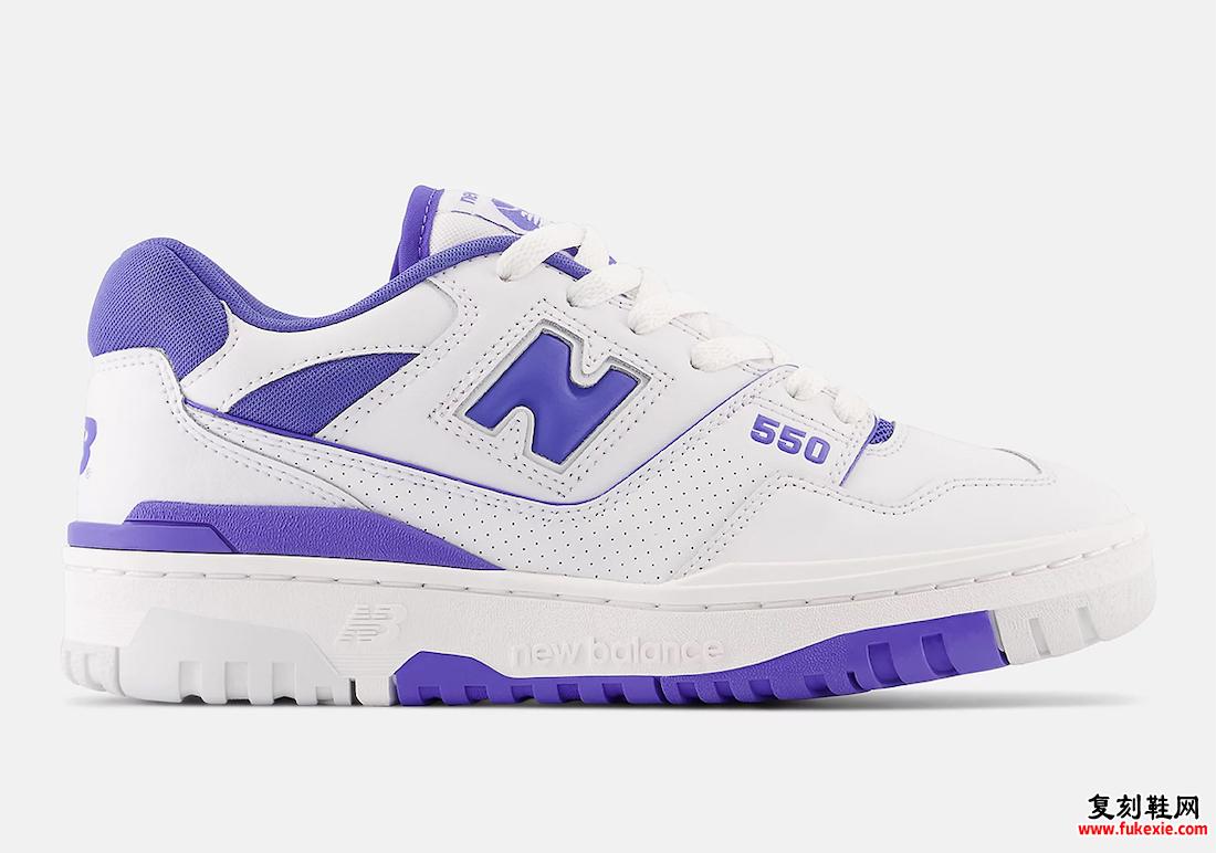 New Balance 550 白色紫色 BBW550WB 发布日期