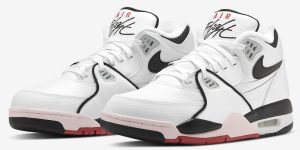 Nike Air Flight 89 白色黑色浅烟灰色大学红 DB5918-100 发布日期