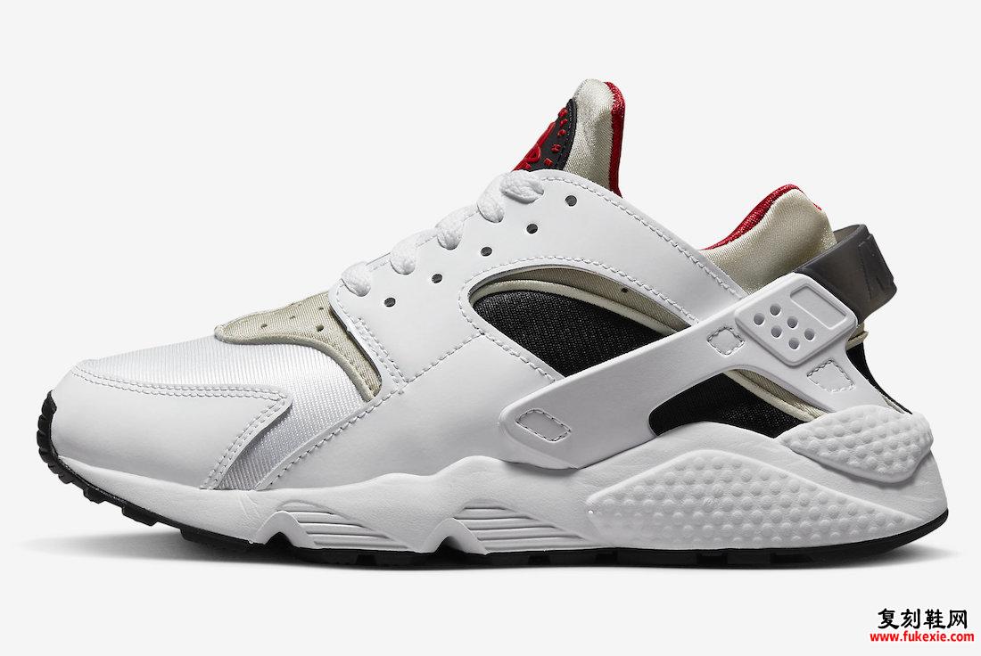 Nike Air Huarache 白色 黑色 红色 DV6018-100 发布日期