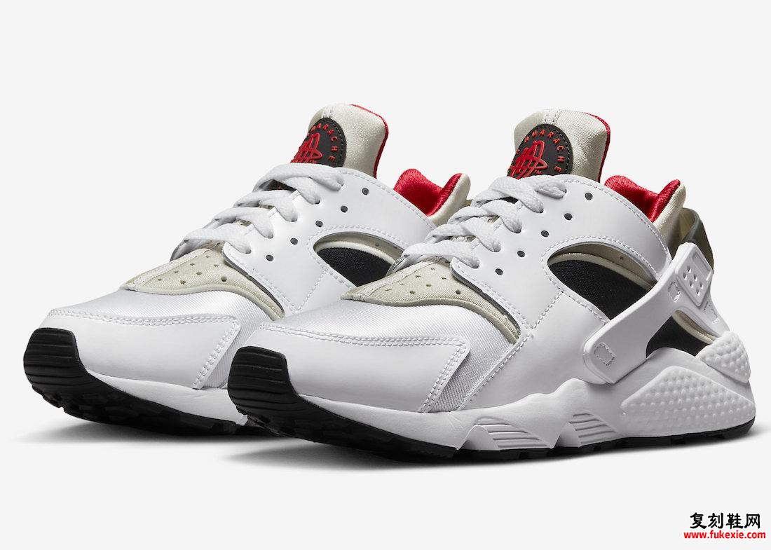 Nike Air Huarache 白色 黑色 红色 DV6018-100 发布日期