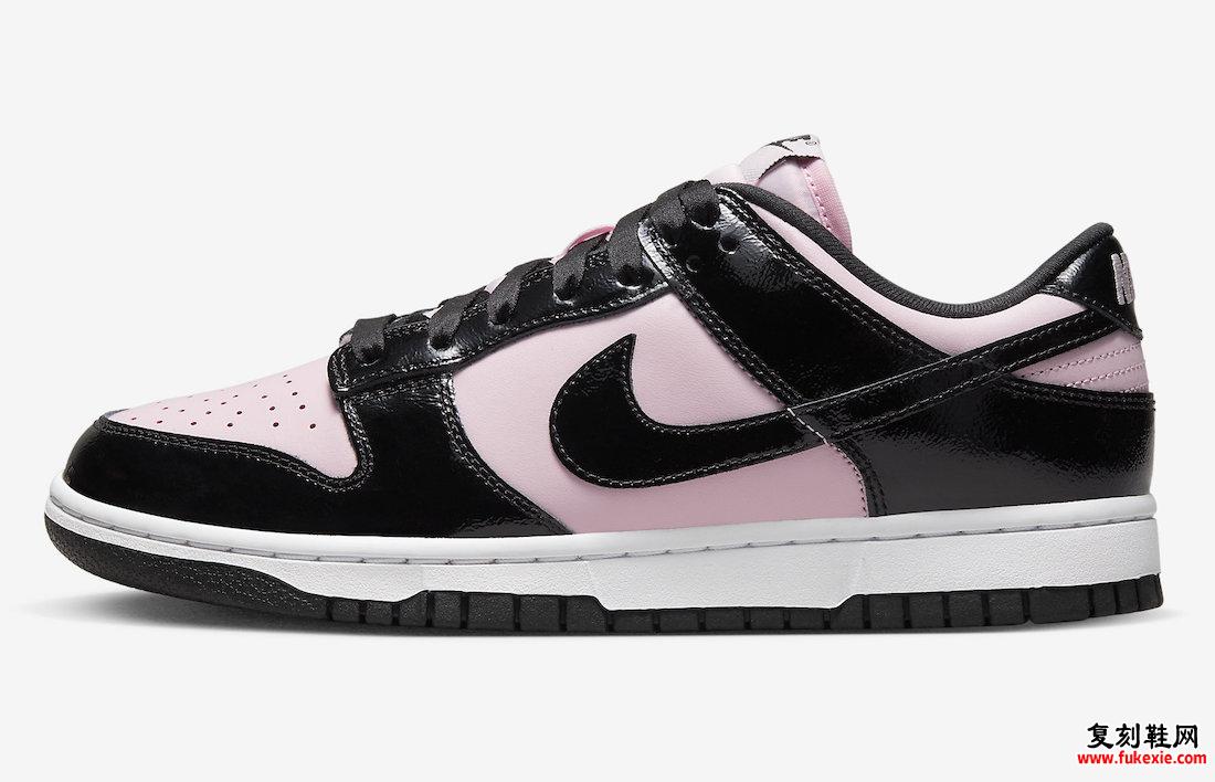 Nike Dunk Low Pink Black Patent DJ9955-600 发布日期